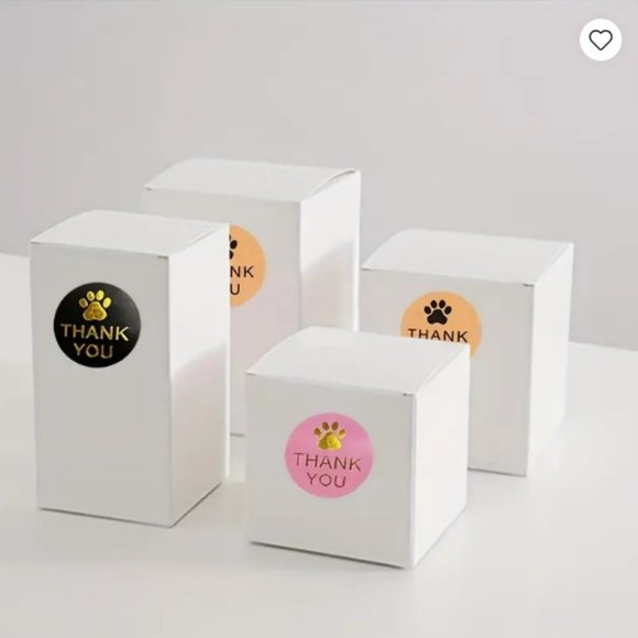 Thank you Stickers - Paw Prints 500 pcs - NWT - Picture 3 of 3